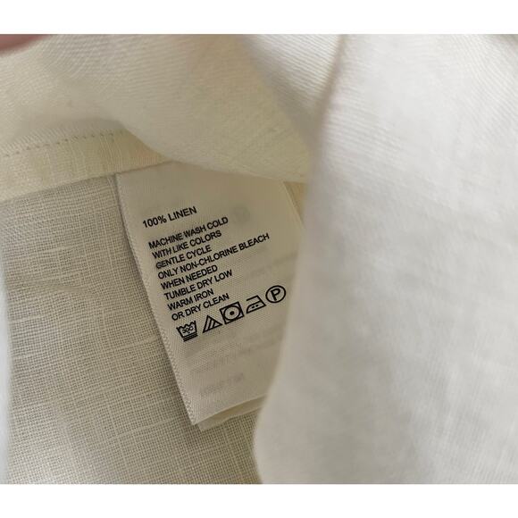 Tommy Bahama Cape Coral Stripe long sleeve 100% linen L vacation button up EUC - Picture 5 of 8